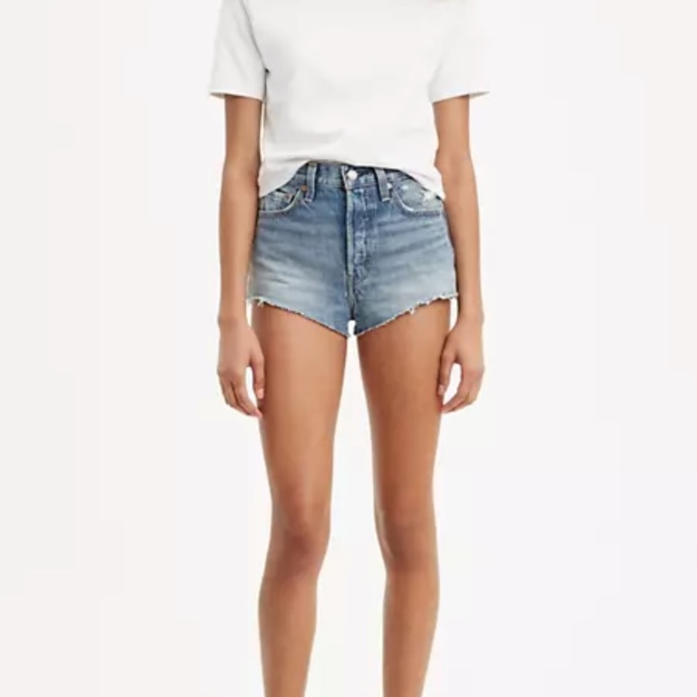 Levi’s Premium 501 Micro Shorts High Rise Jeans 26